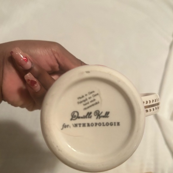 Anthropologie CAPRICORN Mug Coffee Tea Latte Cup Zodiac Sign Danielle Kroll Pink - Picture 4 of 5